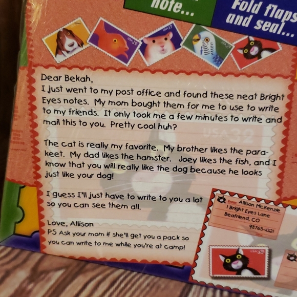 😻🛍USPS 10 pack stationary set 1998 bright … - Picture 5 of 7